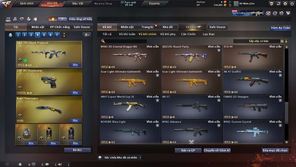 shop acc cf uy tin gia re